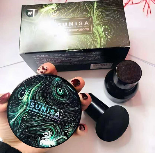 Sunisa Waterproof Air Cushion CC Cream Foundation (3-in-1 Multi-Use)
