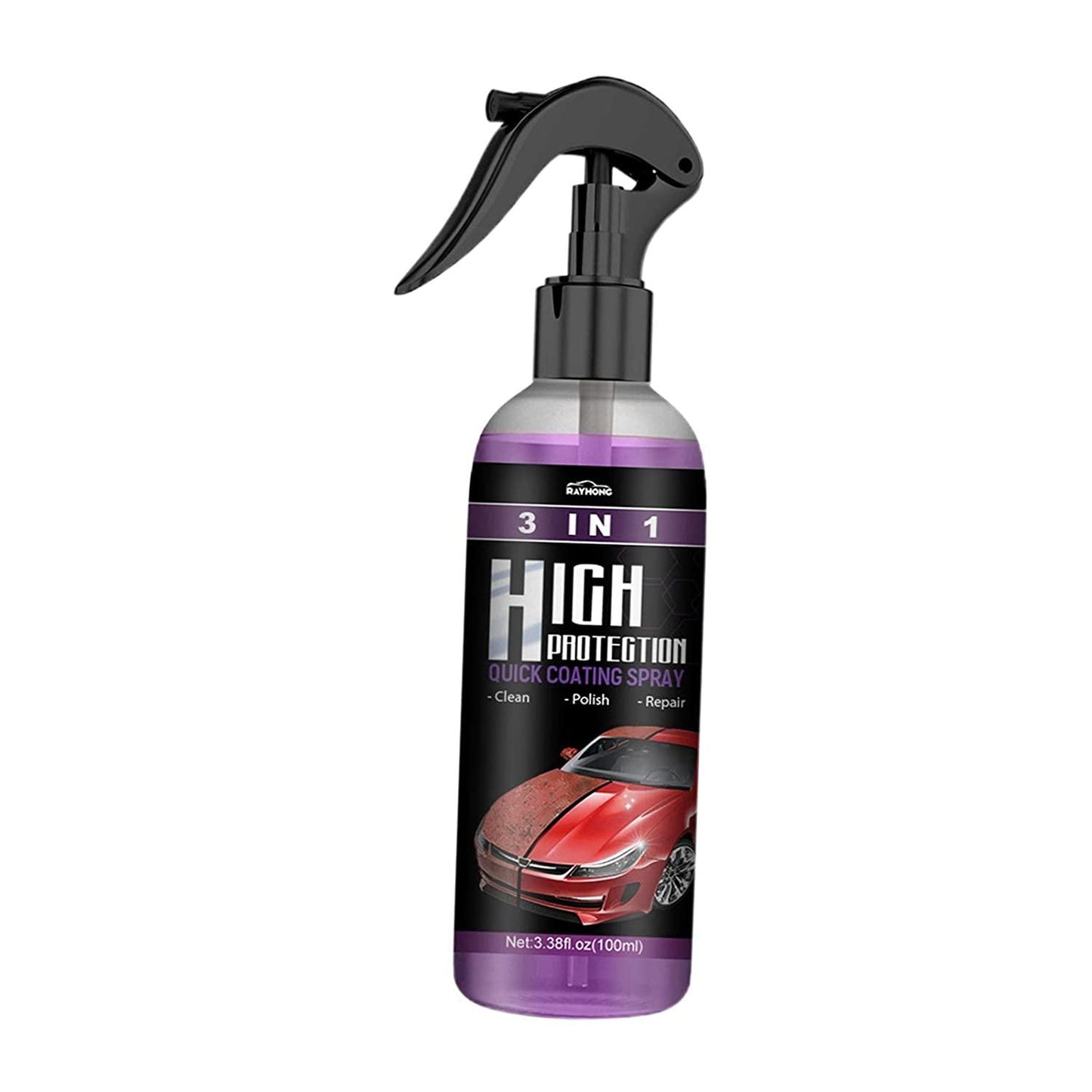 Nano Coating Spray for Cars and Bikes to Prevent Scratches and Add Shine (Pack of 2)