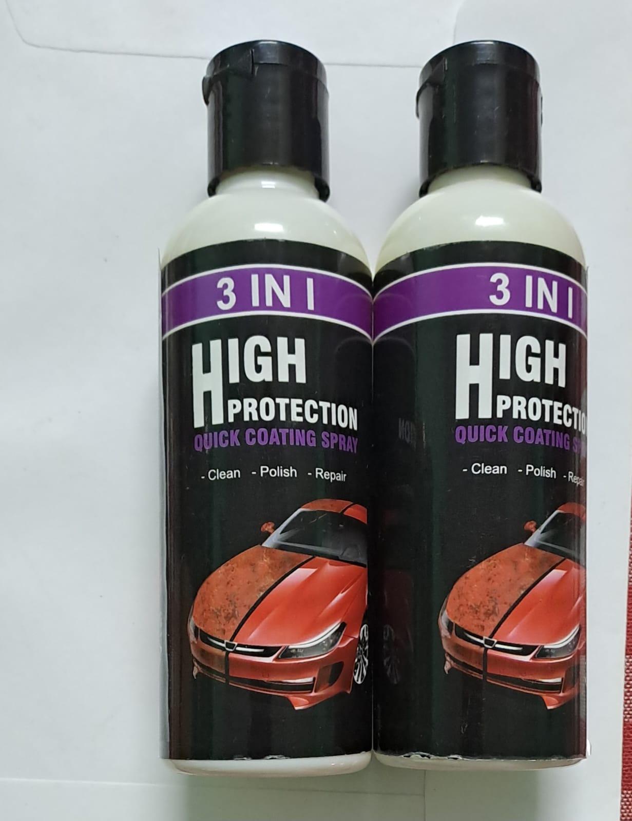 Nano Coating Spray for Cars and Bikes to Prevent Scratches and Add Shine (Pack of 2)