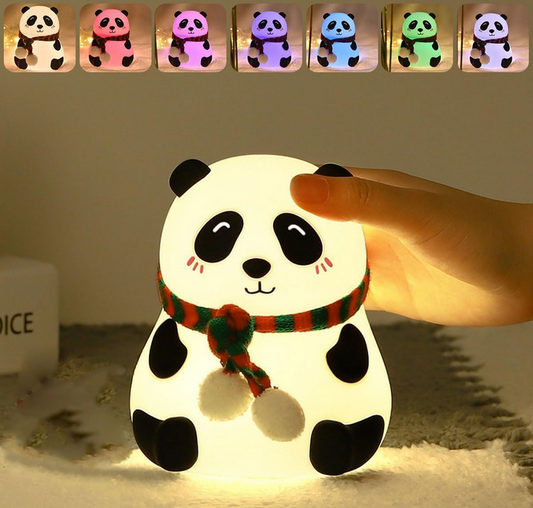 Cute Panda with Multi-Color Soft Glow LED Light |Cordless Rechargeable Night Panda with Touch Sensor |  Eye-Friendly Portable Night Light for Kids & Adults