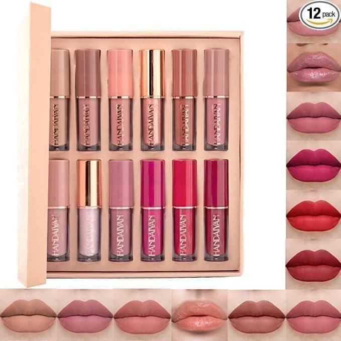 Velvet Matte Liquid Lipstick (12 Pieces)