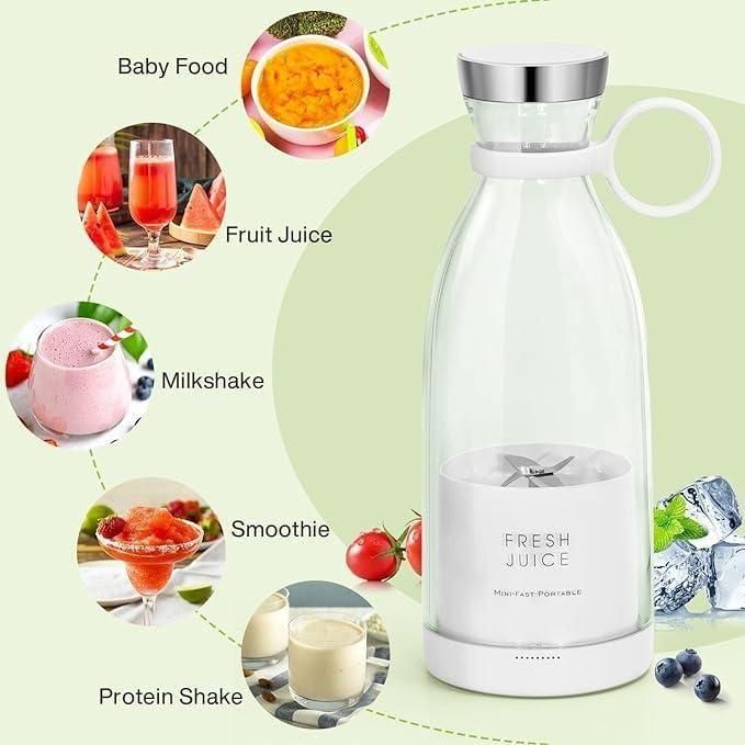Portable Mini Travel Blender for Fresh Juices and Smoothies