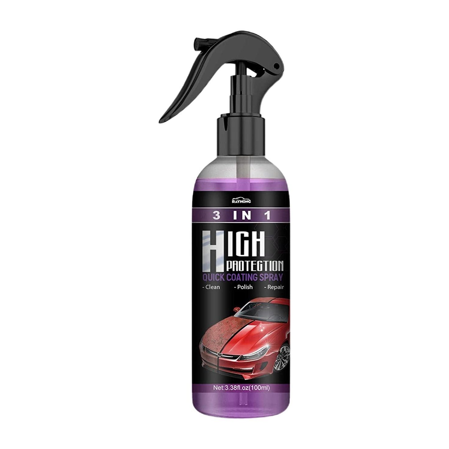 Nano Coating Spray for Cars and Bikes to Prevent Scratches and Add Shine (Pack of 2)
