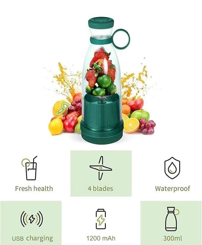 Portable Mini Travel Blender for Fresh Juices and Smoothies