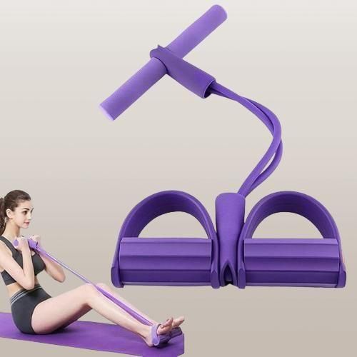 Yoga Resistance Band with Pedal Puller for Effective Fitness Workouts