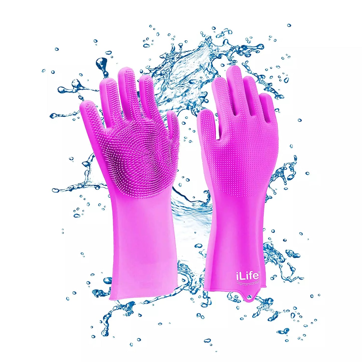 Multipurpose Silicone Dishwashing Gloves with Heat Resistance
